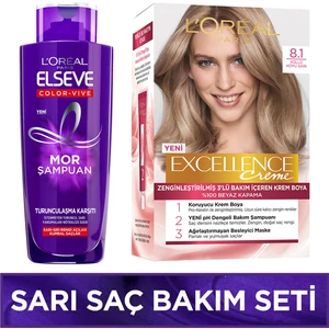 L'Oréal Paris  Sarı Saç Bakım Seti Excellence 8.1