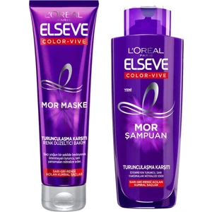 Loreal Elseve Color-Vive Silver Mor Şampuan 200 ml + Maske 150 ml