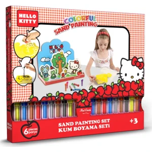 Red Castle Hello Kitty 3D  Büyük Kum Boyama Aktivite Seti