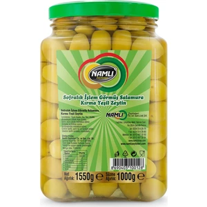 Namlı Zeytinleri Domat Kırma Yeşil Zeytin - 1 kg