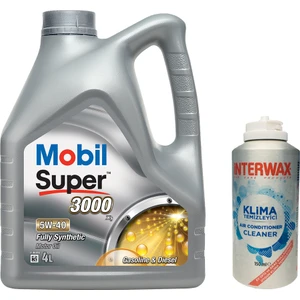 Super 3000 X1 5W40 Motor Yağı 4 lt (Üretim Yılı 2023) + Interwax Klima Temizleyici