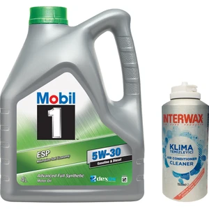 1 Esp 5W30 Motor Yağı 4 L ( Üretim Yılı: 2023) + Interwax Klima Temizleyici