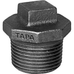 Peli̇t Demir Körtapa Tapa Erkek Dişli Kapama Kör Tapa Siyah 1/2"