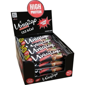 UNIQ2GO Power Midi 16'lı Kutu %100 Naturel Badem Parçaıklı Proteinli Bar 38 gr