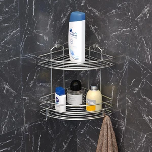 2 KATLI KANCALI BANYO RAFI PASLANMAZ INOX BK022H