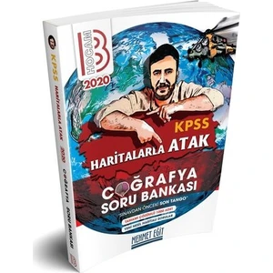 Benim Hocam Yayınları 2020 KPSS Haritalarla Atak Coğrafya Soru Bankası - Mehmet Eğit