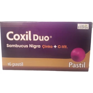 Coxil Duo Çinko + C Vitamini - Sambucol Plus 16 Emilebilir Pastil