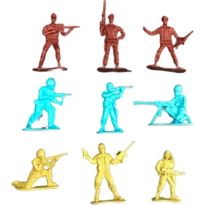 Nazar Oyuncak Asker Figürleri 40 Adet Farklı Renk ve Figürlerle Erkek Çocuklar İçin