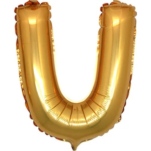 Gold Folyo Balon U Harfi 90 cm