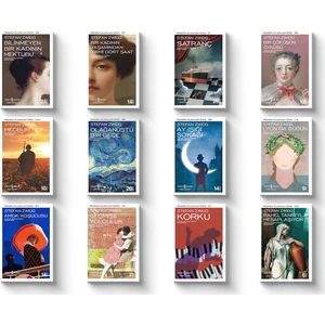 Geçmişe Yolculuk -  Bilinmeyen Bir Kadının Mektubu  - Stefan Zweig Seti - 12 Kitap