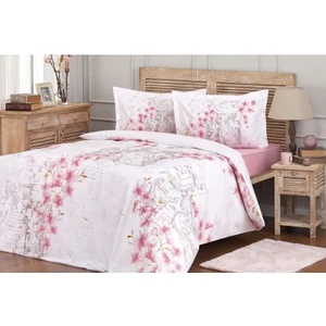 Çift Kişilik Ranforce Nevresim Takımı - Cheerful Pembe