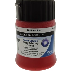 Daler Rowney Linol Baskı Boyası 250 ml - Brilliant Red