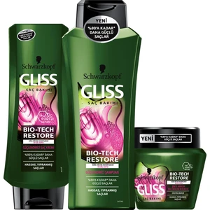 Glıss Bıo-Tech 500 ml + Saç Kremi 360 ml + Maske 300 ml