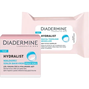 Dıadermıne Hydralıst  Nemlendirici Bakım Kremi Ipeksi Doku 50 ml +Makyaj Temizleme Mendilleri 25 Adet