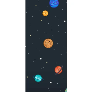 Yıldız Desenli Galaxy Yapışkanlı Folyo ANKRFLY0024