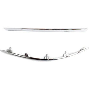 Audi A6 2005 - 2009 Sol Ön Tampon Süs Çıtası Krom