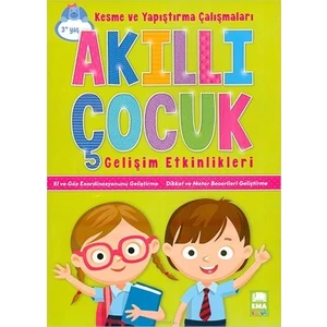 Ema Çocuk Kesme ve Yapıştırma Çalışmaları Akıllı Çocuk Gelişim Etkinlikleri