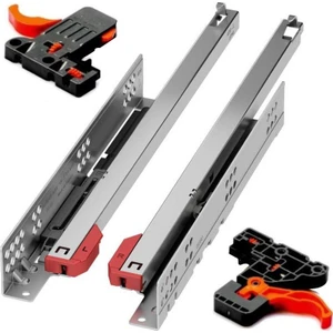 Ultimate 40 cm Ray Tek Açılım Frenli Çekmece Rayı + Mandal