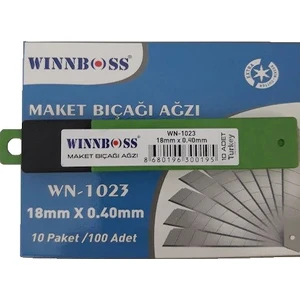 Winnboss Wn-1023 Maket Bıçağı Ağzı - Yedeği 100'lü