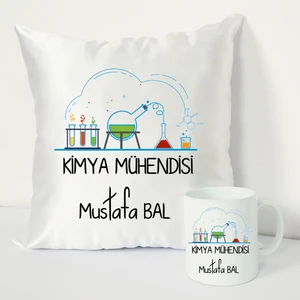 Nil Hediye Kimya Mühendisi Bardağı ve Dekoratif Kırlenti