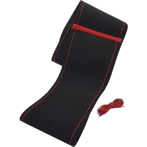 Oto Direksiyon Kılıfı Alcantara Model Alcantra Kırmızı Dikişli