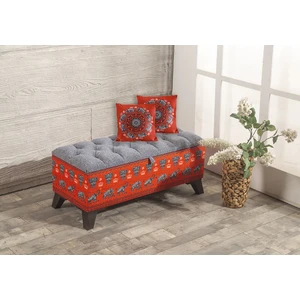 Armi Puf Kapitoneli Kırmızı Filler Sandıklı Puf+2 Kırlent-Kasım Açılış Fırsatı %30 İndirim