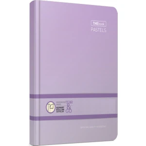 The Book Pastels Sert Kapak 200 Yp Kareli Defter 20 x 28 cm Lila
