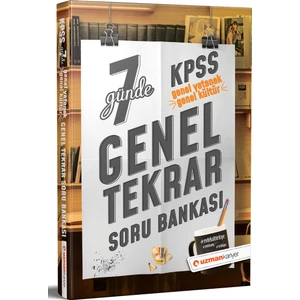Uzman Kariyer Yayınları KPSS Genel Yetenek & Kültür 7 Günde Genel Tekrar Soru Bankası