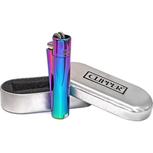 Clipper Gökkuşağı Renkli Metal Çakmak