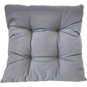 Tropik Home Gri Renk Pamuklu Kumaştan Dolgulu Pofuduk 40 x 40 cm Kare Sandalye Minderi