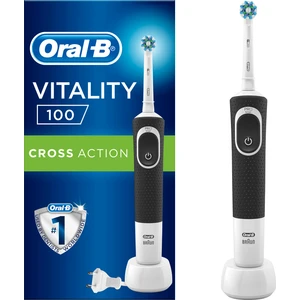 D100 Vitality Cross Action Şarjlı Diş Fırçası - Siyah