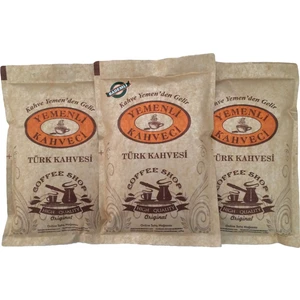 Yemenli Kahveci Türk Kahvesi + Bademli Kahve (3X100GR)