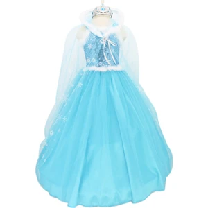 Elsa Kostümü Lüks Tarlatanlı 3 - 4 Yaş