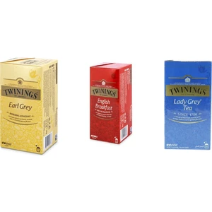 Çay Keyfi Serisi 3'lü Set English-Earl-Grey 25 x 3 75 Adet Poşet Çay