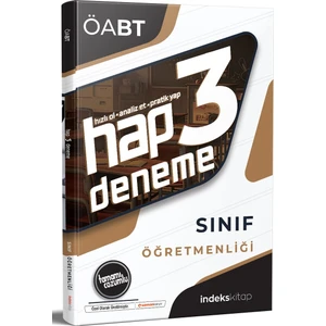 İndeks Akademi Yayıncılık ÖABT 2020 Sınıf Öğretmenliği Hap 3 Deneme Tamamı Çözümlü