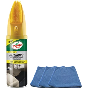 Turtle Wax Fırçalı Koltuk, Döşeme ve Halı Temizleyici 400 ml + Mikrofiber Bez 3 Adet