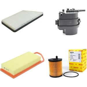 Filtre Bakım Seti Peugeot 206 1.4 Hdi Dizel Hava + Yağ + Yakıt Filtre + Polen