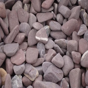 Dolomite Bahçe Süsleme Podima Dolomit Taşı 4 - 6 cm 10 kg Bordo