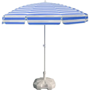 Çizgili Plaj Şemsiyesi   20 lt Bidonlu