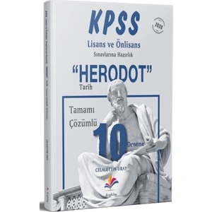 Dizgi Kitap 2020 KPSS ''Herodot'' Tamamı Çözümlü 10 Tarih Deneme (Lisans - Ön Lisans)