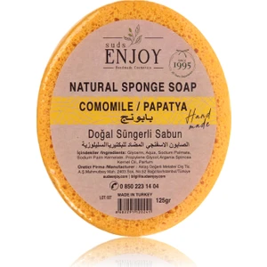 Doğal Sabun Papatya El Yapımı Süngerli Vücut Duş Sabunu 125 gr