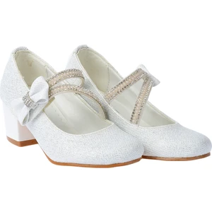 Kiko 750 Simli Günlük Kız Çocuk 4 cm Topuk Babet