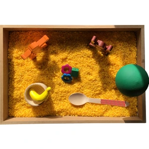 Beyaz Tavşan Oyun Evi Ahşap Montessori Duyusal Oyun Seti - Orman