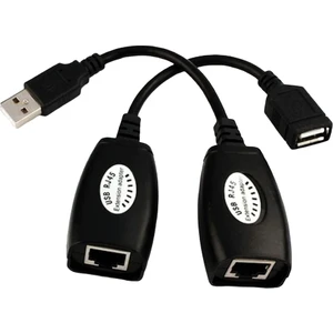 USB Uzatıcı CAT5E Cat 6 ile 45 mt USB Uzatma Adaptör USB Extender Çift