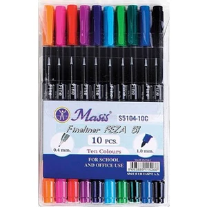 Fineliner Çift Uçlu Feza Kalem 10'lu