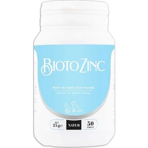 Bioto Zinc 2,5 Mg Kedi&Köpek Deri Ve Tüy Sağlığı 50 Tablet