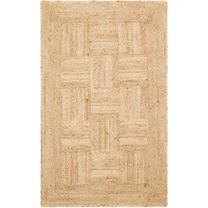 Eko Halı  Ech 06 Natural Jüt Halı El Dokuma Örgü Halı Hasır Jüt Kilim