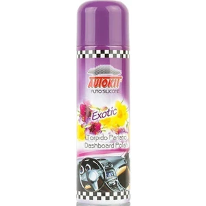 Torpido Parlatıcı Kokulu Oto Silikonu Exotıc 220 ml + Maske