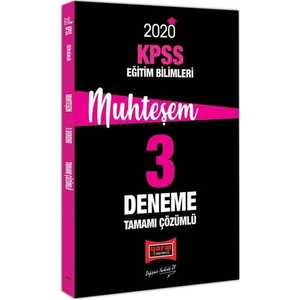 Yargı Yayınevi 2020 KPSS Eğitim Bilimleri Muhteşem Tamamı Çözümlü 3 Deneme