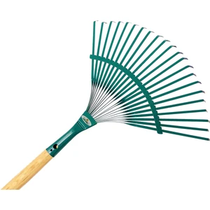 Raco 53731 Ahşap Saplı Metal Çim ve Yaprak Toplama Tırmığı 45 CM